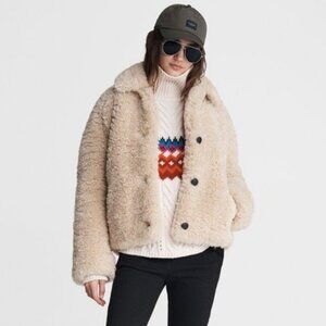 Rag & Bone Hesper faux shearling coat - size S